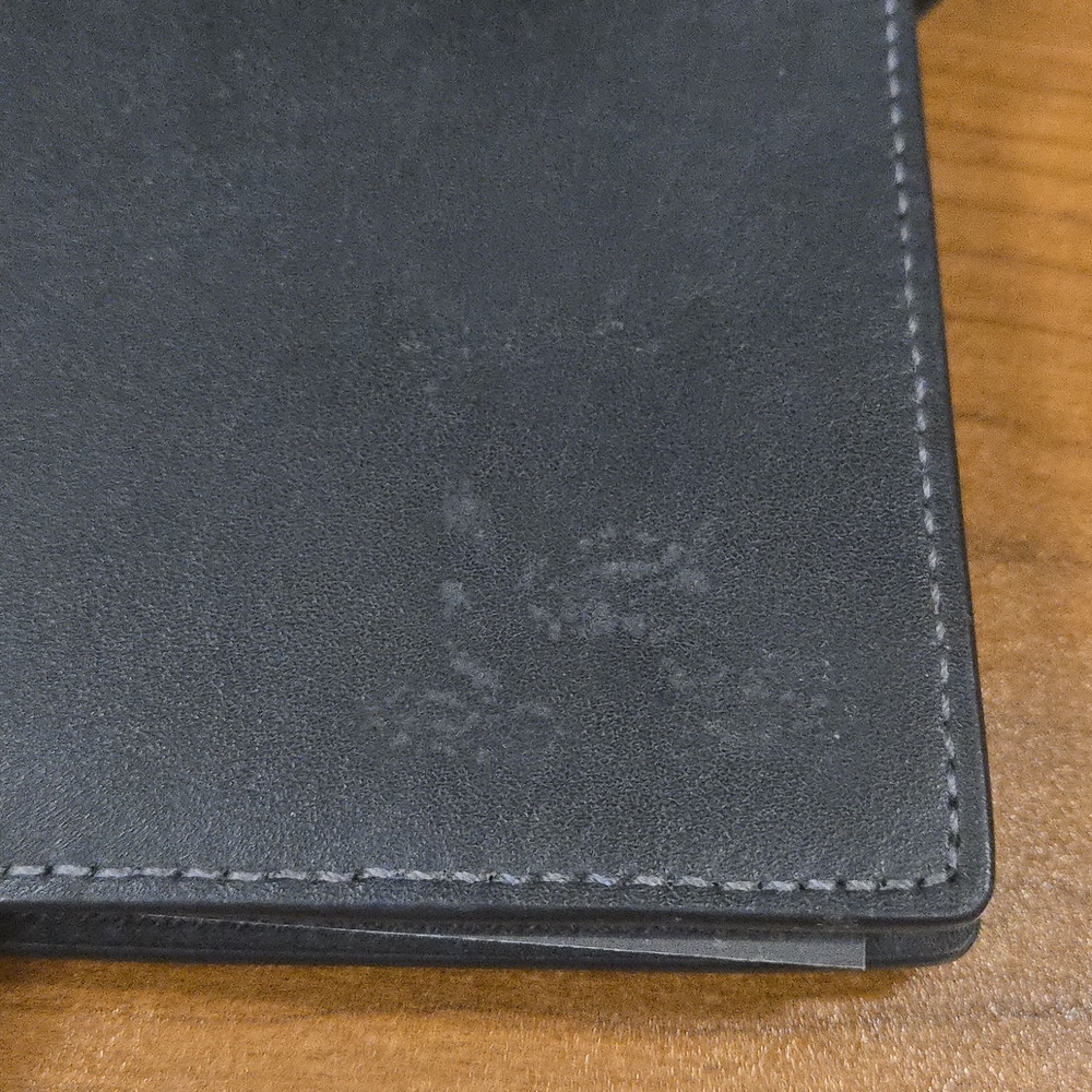 Coach Black Leather Notebook with Gold Turn-Lock - Picture 7 of 8